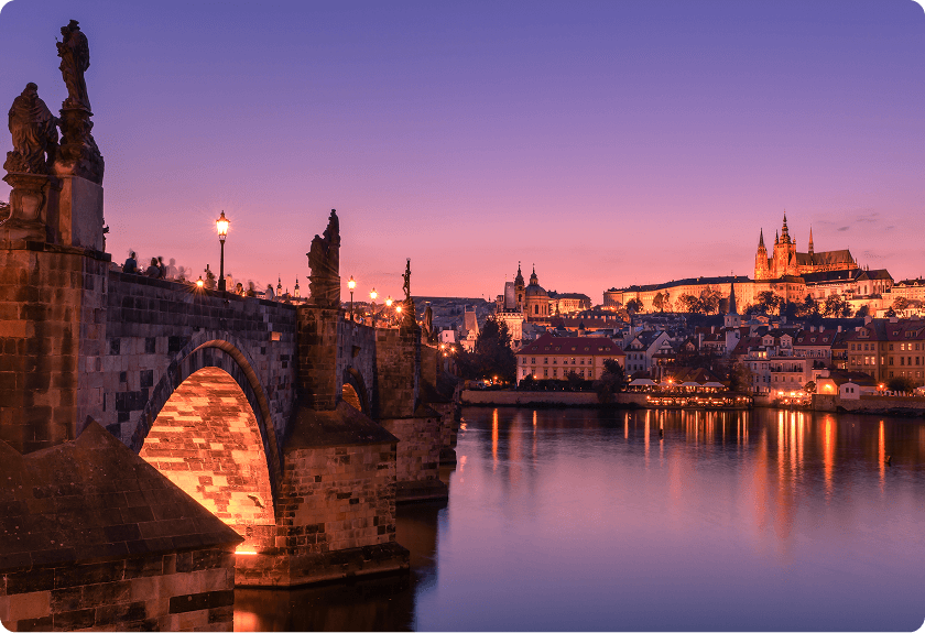 посадочная остановка автобуса Мукачево – Прага перед международным рейсом